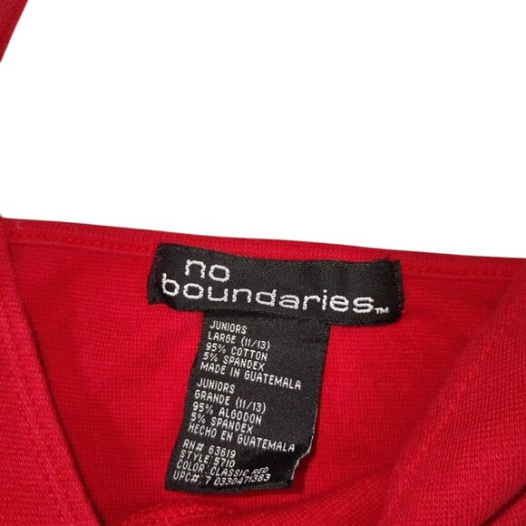 Vintage Y2K No Boundaries 2000s Red Babydoll Cami Tanktop - Picture 3 of 4